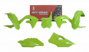 Kit plastique carénage Kawasaki KX250/KX450 (2019–2023) – R’Tech Vert RKITKXFVE0599