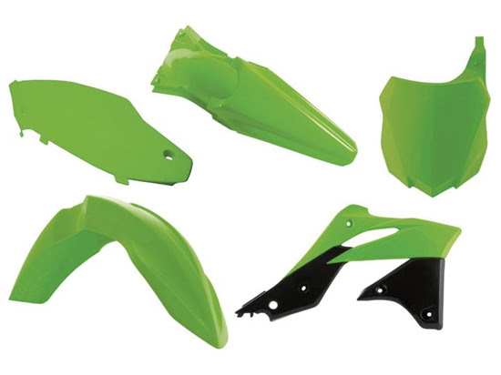Kit plastique Kawasaki KX250 F / KXF250 (2013-2016) – Vert fluo – R’Tech