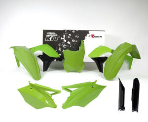 Kit plastique Kawasaki KX450 F 2016-2018 – Vert fluo R’Tech