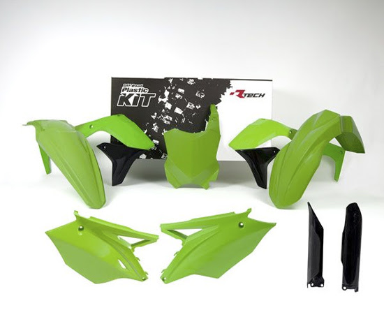 Kit plastique Kawasaki KX450 F 2016-2018 – Vert fluo R’Tech