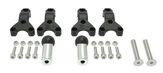 Kit de montage protège-mains pour BMW F700/F750/F800/F850 GS (2007–2023) – Guidon 22-28 mm – R’Tech HP3