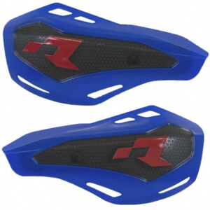 Protège-mains moto tout-terrain bleu avec kit montage – R’Tech RKITPMHP1BL0