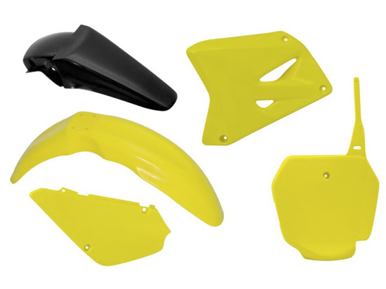 Kit plastique carénage Suzuki RM85 (17”/14”) 2002-2013 – R’Tech RD16C RD17C