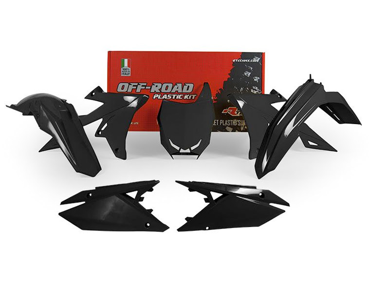 Kit plastique motocross Suzuki RM-Z 250 2019–2023 & RM-Z 450 2018–2023 – R’Tech noir – 5 pièces