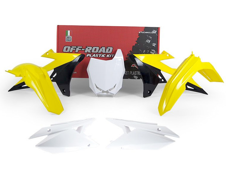 Kit plastique Suzuki RM-Z 250 / 450 (2018 à 2023) – R’Tech – Carénage 5 pièces couleur d’origine