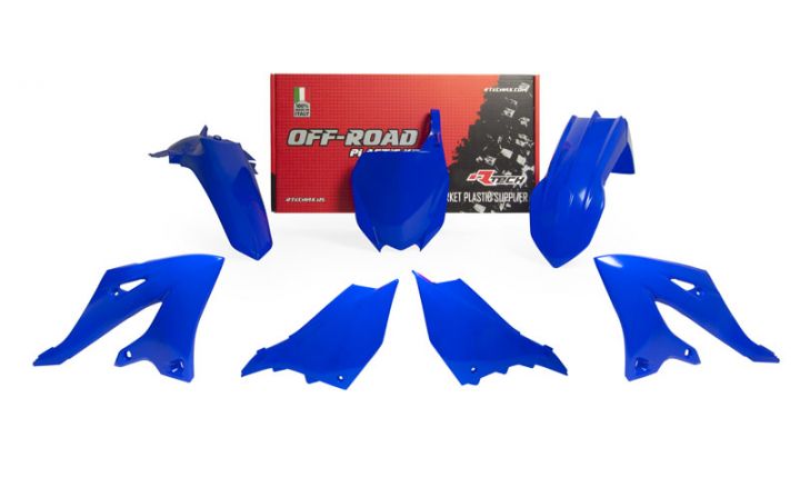 Kit plastique Yamaha YZ125 B4X / YZ250 BCR2 2022-2023 – R’Tech – Carénage bleu