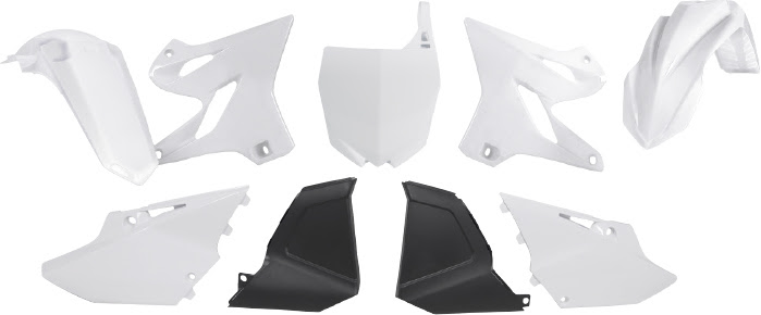 Kit plastique Yamaha YZ125 / YZ250 (2002 à 2021) – Blanc – R’Tech