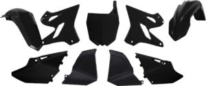 Kit plastique carénage Yamaha YZ125 / YZ250 2002–2021 – R’Tech Noir
