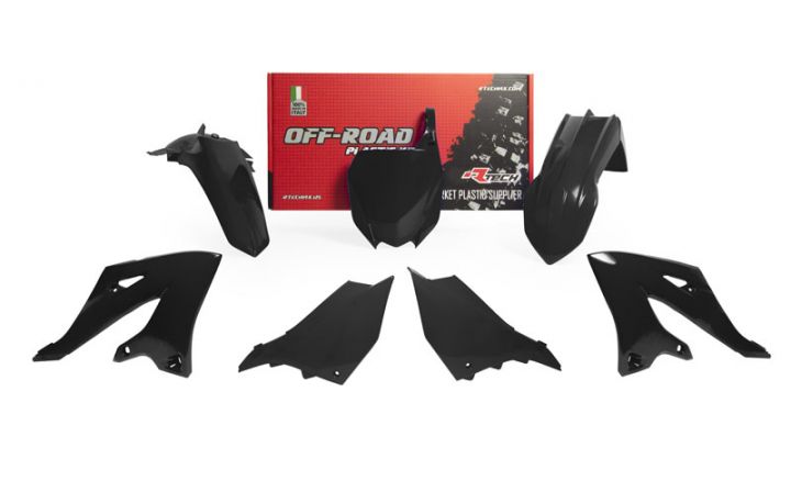 Kit plastique carénage Yamaha YZ125 YZ250 2022 2023 – R’Tech – 5 pièces Noir