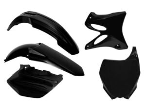 Kit plastique moto 4 pièces noir – R’Tech RKITYZ0NR0504 – Carénage souple anti-rayure