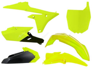 Kit plastique Yamaha – Carénage polypropylène jaune fluo/noir – R’Tech RKITYZFGF0614