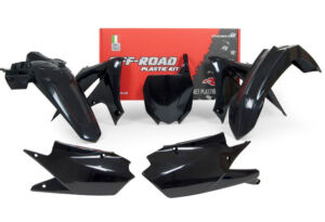 Kit plastique Yamaha YZ250 F YZ450 F 2018–2023 – R’Tech – 5 pièces noir