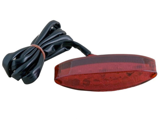 Feu arrière moto – Compatibles modèles universels – Rouge – R’Tech RLEDRS000007
