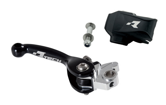 Levier de frein moto repliable aluminium – R’Tech RLEV11041BNR – remplacement OEM