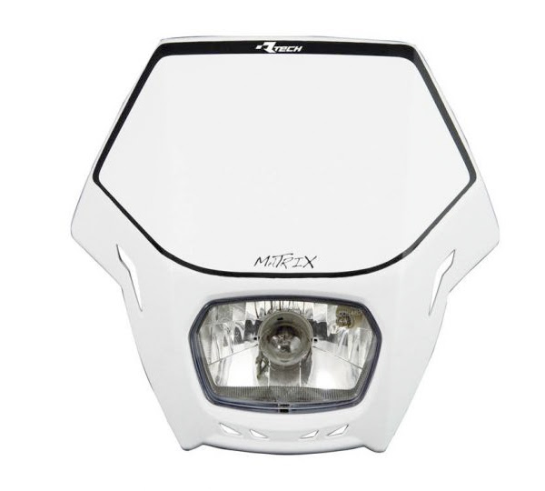 Plaque phare Matrix blanc – Compatibilité universelle – R’Tech RMASKBN00007