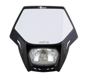 Plaque phare moto en polypropylène noir – R'Tech Matrix RMASKNR00007