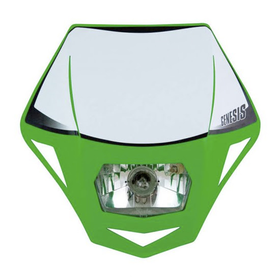 Plaque phare moto off-road – Compatibilité enduro/cross – R’Tech Genesis RMASKVE00006