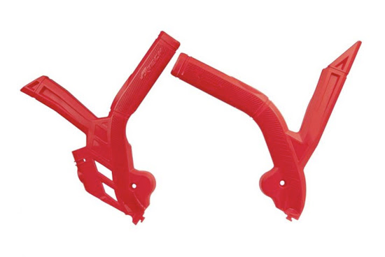 Protège-cadre moto Beta RR 125 à 480 Enduro 2T/4T (2020-2023) – R’Tech bi-matière rouge