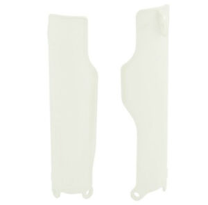 Protège fourche Honda / Gas Gas EC200 EC250 EC300 CR125 CR250 CRF250 CRF450 (1990-2018) – Blanc – R’Tech