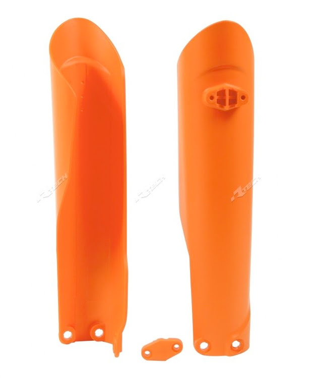 Protège-fourche orange – Gas Gas EC250 / KTM EXC – 2015 à 2023 – R’Tech