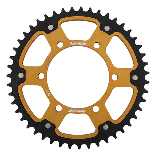 Couronne 47 dents pour Triumph Daytona & Street Triple 675 (2006–2017) – Supersprox SPX STEALTH 2012:47-GLD