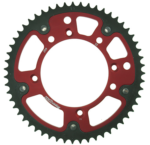 Couronne 55 dents Honda CR85-B 2005-2008 – Supersprox SPX STEALTH ROUGE 209:55