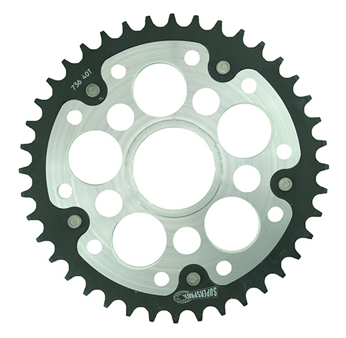 Couronne 40 dents Pas 520 Supersprox Stealth – Argent