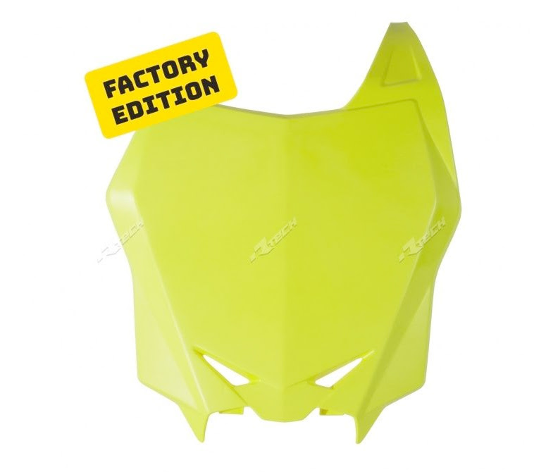 Plaque numéro avant Suzuki RM-Z 250 / 450 (2008-2018) – Jaune fluo – R’Tech
