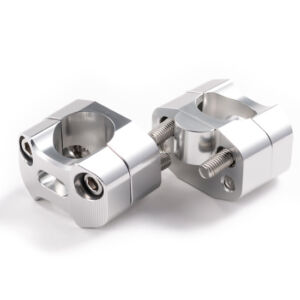 Réhausses guidon aluminium 22/28 +16MM – compatibles Ø22 mm – Marque UP