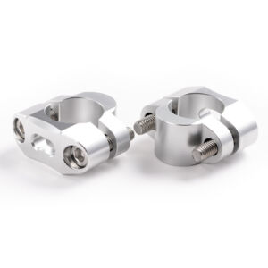 Réhausses guidon moto Ø28,6 mm +10 mm – UP Design – Aluminium – Compatibilité universelle