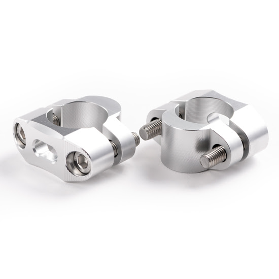 Réhausses guidon moto Ø28,6 mm +10 mm – UP Design – Aluminium – Compatibilité universelle