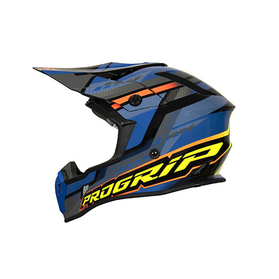 CASQUE CROSS 3180 BLEU/PETROLE  - Progrip