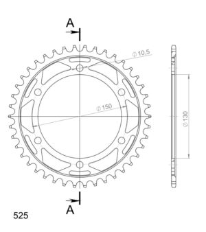 Couronne acier 42 dents Yamaha TDM900 2002-2015 – Supersprox CC60642