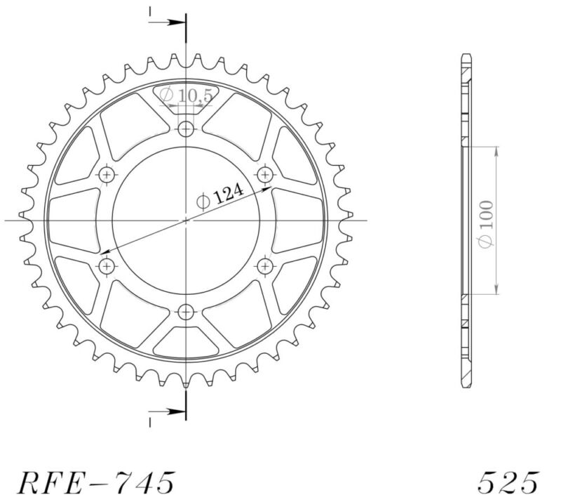 Couronne acier 525 Ducati ST4 S200 1999–2003 – Supersprox CL60943
