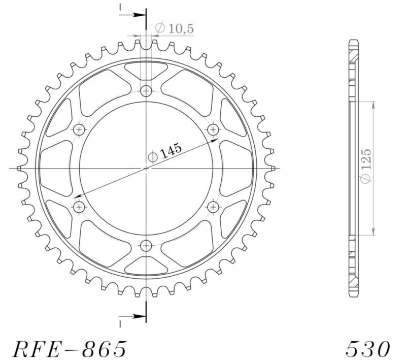 Couronne acier 46 dents Yamaha FZR600 3HE 3RG 3RH 1989-1991 – Supersprox CC60146