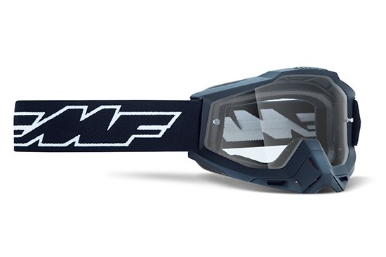 Masque moto cross POWERBOMB Rocket Black - Ecran Transparent - FMF