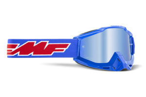 Masque moto cross POWERBOMB Rocket Blue - Ecran Miroir Blue  - FMF