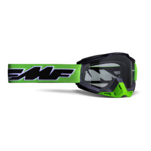 Masque moto cross POWERBOMB Rocket Lime - Ecran Transparent - FMF