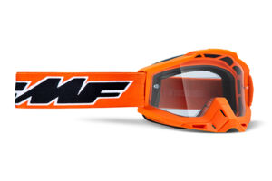 Masque moto cross POWERBOMB Rocket Orange - Ecran Transparent - FMF