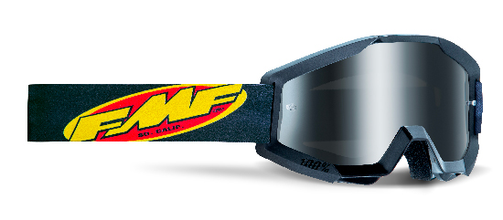 Masque moto cross POWERCORE SAND Core Black - Ecran Fume - FMF