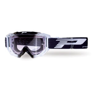 Masque moto cross VENOM Light Sensitive 3200 Noir/Blanc - Progrip