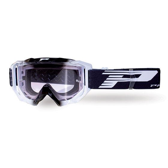 Masque moto cross VENOM Light Sensitive 3200 Noir/Blanc - Progrip