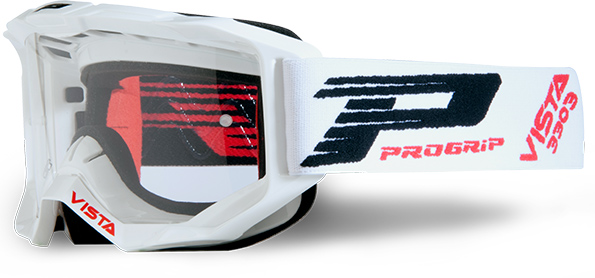 Masque moto cross VISTA Base 3303 Blanc - Progrip