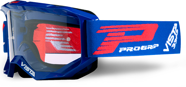 Masque moto cross VISTA Base 3303 Bleu - Progrip