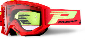Masque moto cross VISTA Base 3303 Rouge - Progrip