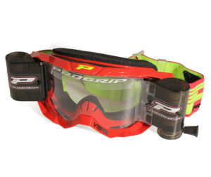 Masque moto cross VISTA Roll-Off 3303 Rouge - Progrip