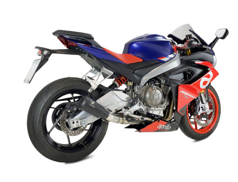 ECHAPPEMENT MK2 INOX NOIR APRILIA RS 660 ANNEE 2021, 2022 - IXRACE