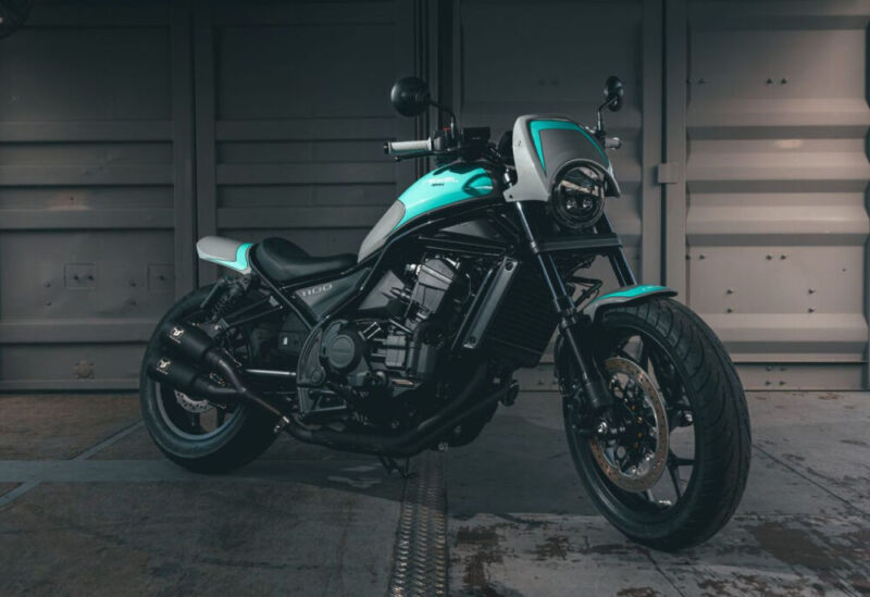 ECHAPPEMENT MK2 INOX NOIR HONDA REBEL CMX 1100 ANNEE 2021, 2022 - IXRACE