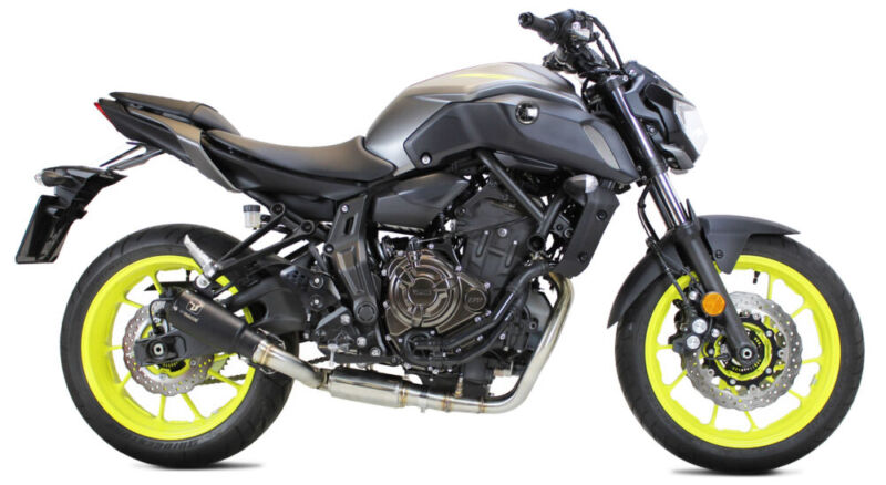 ECHAPPEMENT MK2 INOX NOIR YAMAHA MT 07 ANNEE 2014, 2015, 2016, 2017, 2018, 2019, 2020 - IXRACE
