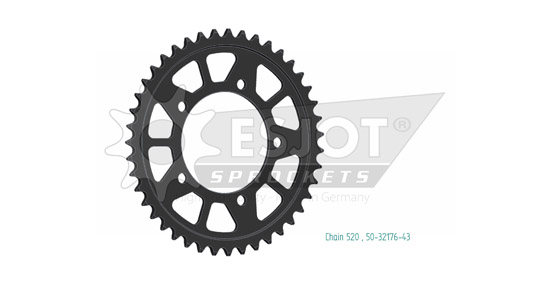 Couronne acier – Supersprox CI80243 – Modèle 35802-43 – Haute résistance – Découpe laser